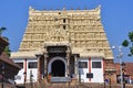 Trivandrum, Kerala, India, March, 12, 2019. People walking near Shri Padmanabhaswamy temple, Trivandrum,